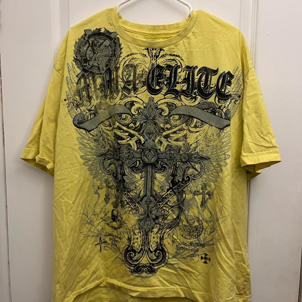 Yellow MMA Elite Graphic Tee